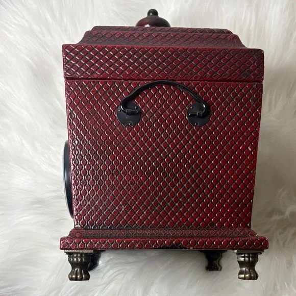 Home Interiors Burgundy and Black Wall Clock - Picture 3 of 5